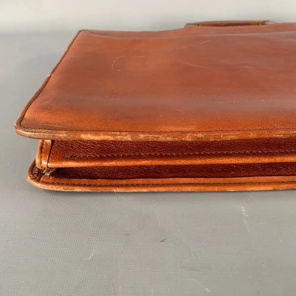 VINTAGE Brown Leather Briefcase